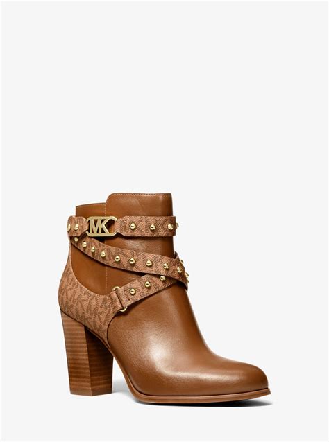 michael kors studded ankle boot|michael kors heeled boots.